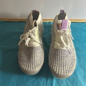 Purple and silver off brand vapor max